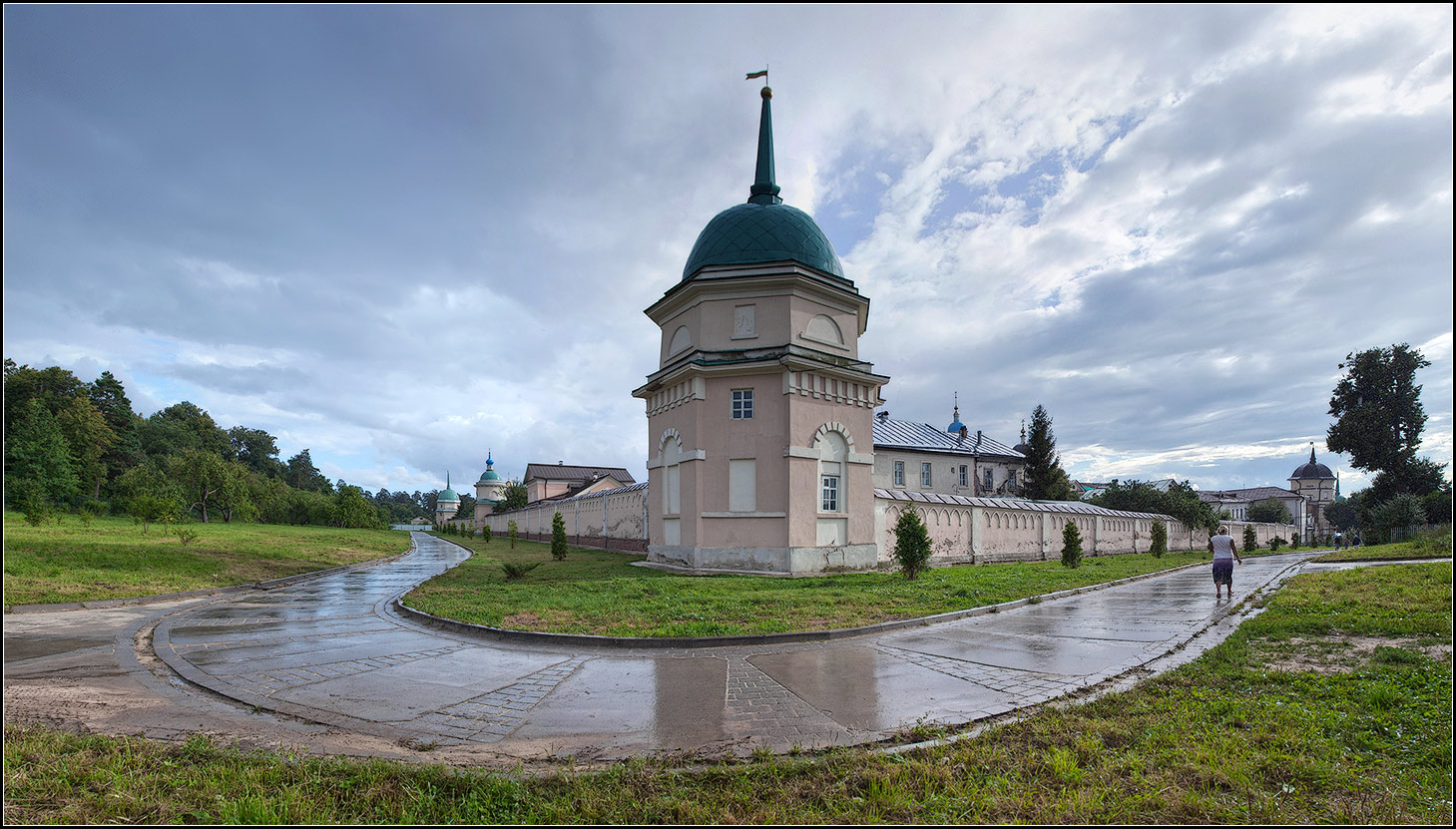 фото "Оптина пустынь. Дождь кончился." метки: панорама, архитектура, пейзаж, 