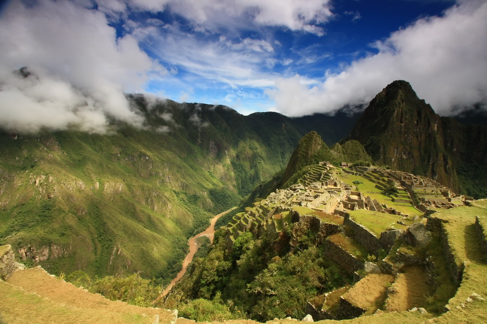 photo "***" tags: landscape, architecture, nature, South America, clouds, mountains, river, summer, sun