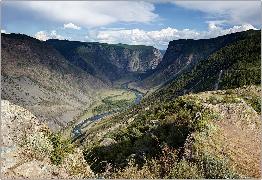 photo "Altai Mountains. Chulyshman River Valley. To the other side." tags: landscape, travel, nature, Алтай