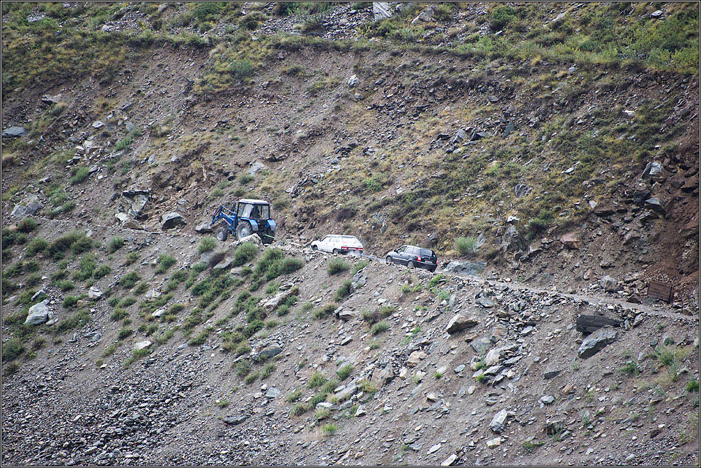 фото "Дорога на перевал Кату-Ярык. Как это делается..." метки: путешествия, Алтай
