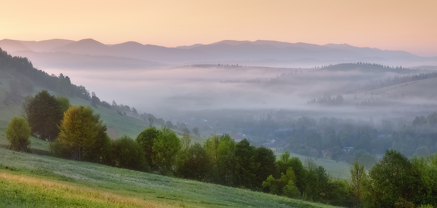 photo "***" tags: landscape, nature, travel, fog, morning, mountains, Карпаты