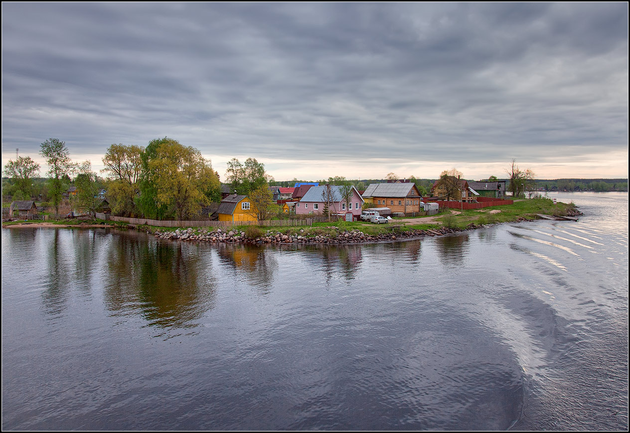 фото "деревушка" метки: пейзаж, путешествия, река, свирь