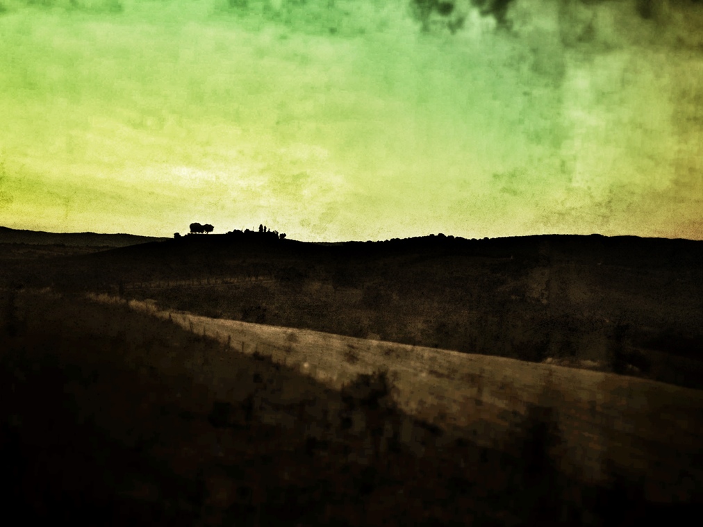 photo "***" tags: landscape, nature, digital art, Italy, Тоскана, акварель, нуар, хардкор