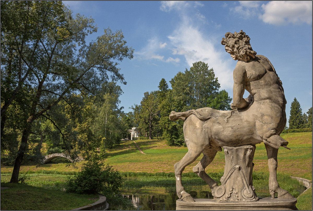 photo "From the series "Pavlovsk" (4)" tags: landscape, architecture, river, summer, Павловск, скульптура