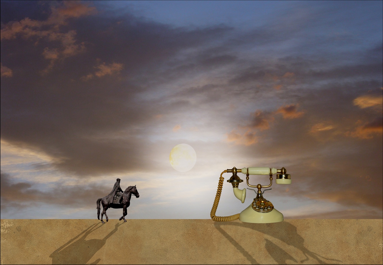 photo "Weird desert encounter" tags: digital art, 