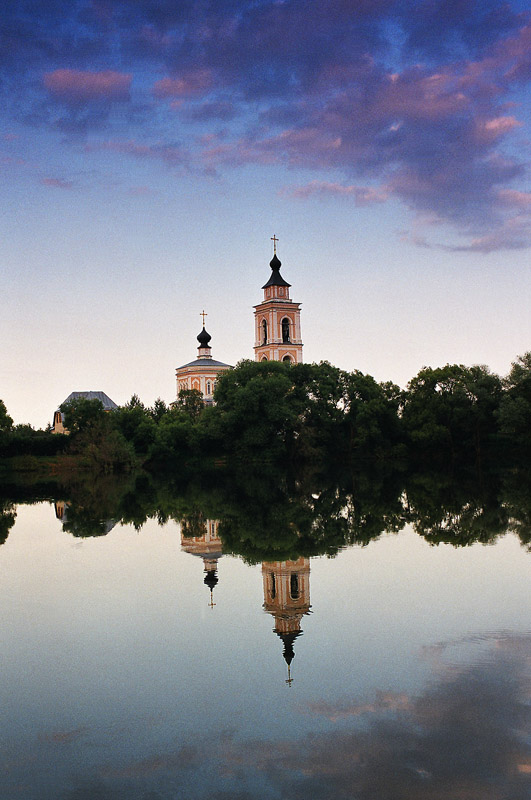 фото "Село Вельяминово (Подмосковье)" метки: пейзаж, вода, закат, лето