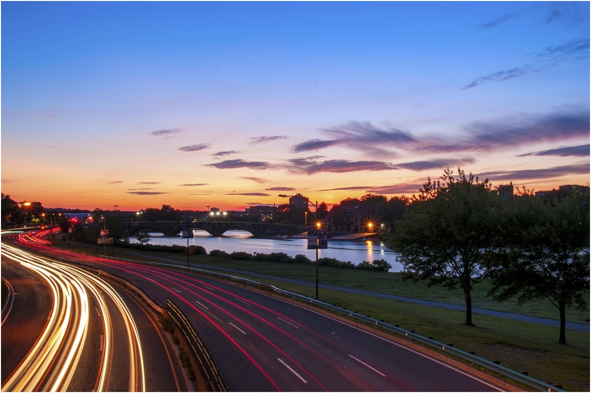 photo "***" tags: landscape, river, sunset, water, машина