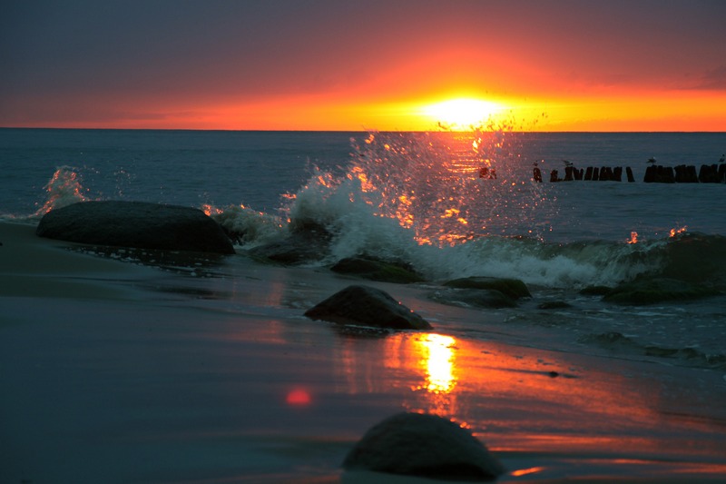 photo "***" tags: landscape, travel, nature, autumn, clouds, sea, sun, sunset, water, волна