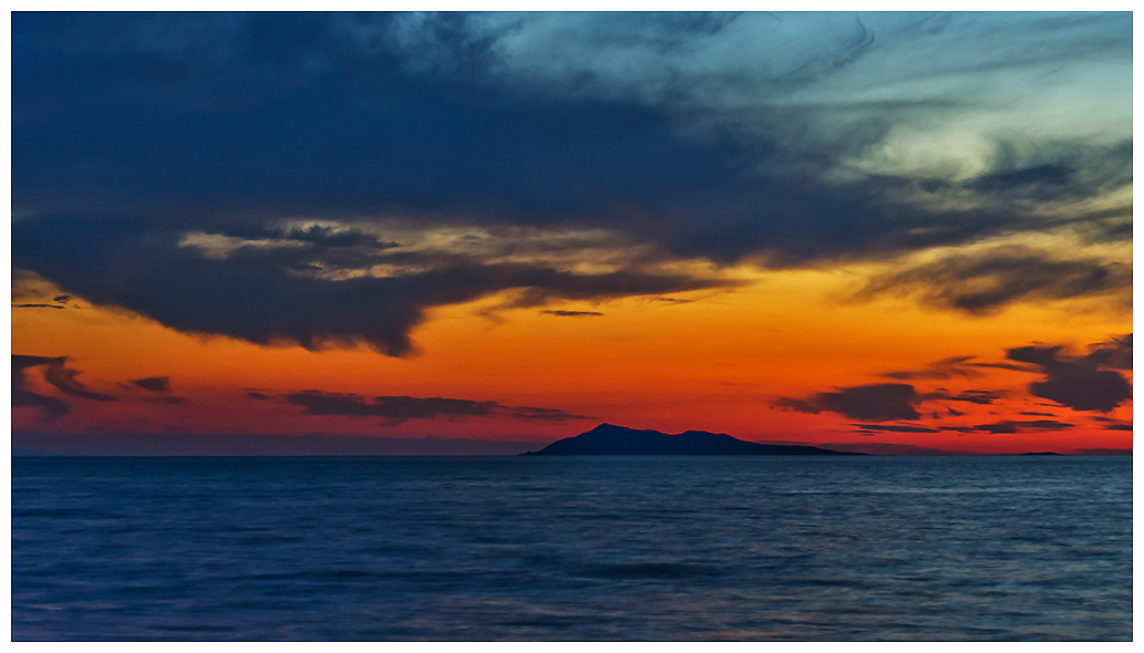 photo "***" tags: landscape, travel, nature, Asia, clouds, lake, night, summer, sunset, water, Алаколь, Казахстан, горизонт, туризм