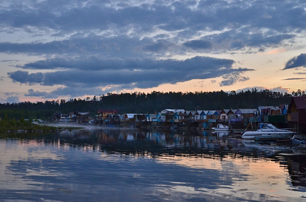 photo "***" tags: landscape, clouds, lake, sky, summer, sunset, water, Байкал, Северный Байкал, байкальское, облака. отражение