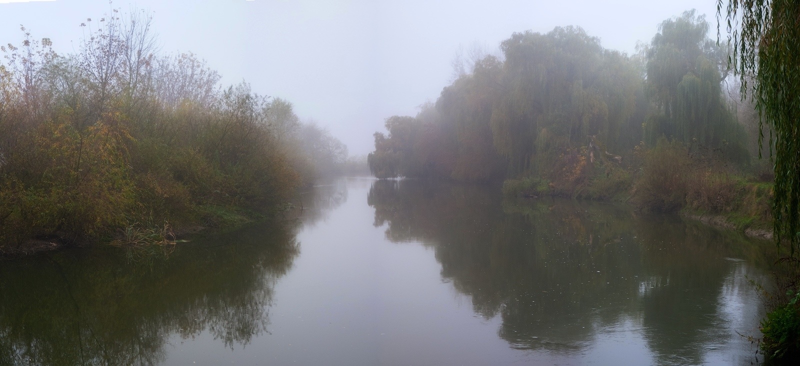 photo "August - is not summer ..." tags: landscape, nature, panoramic, fog, river, август, ива