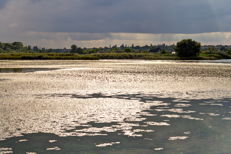 photo "***" tags: landscape, Dnieper, Ukraine, clouds, gulf, river, sky, water, Запорожье