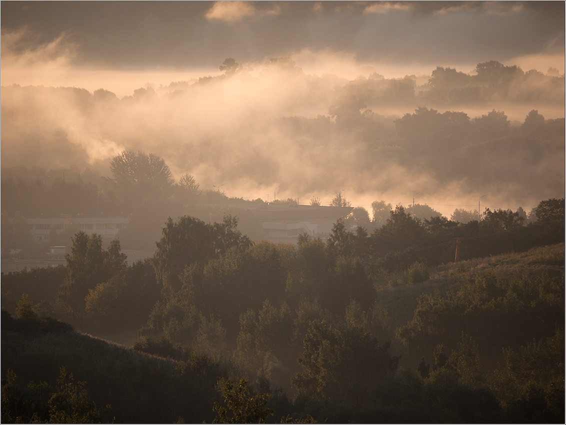 photo "Foggy morning ..." tags: landscape, autumn, fog