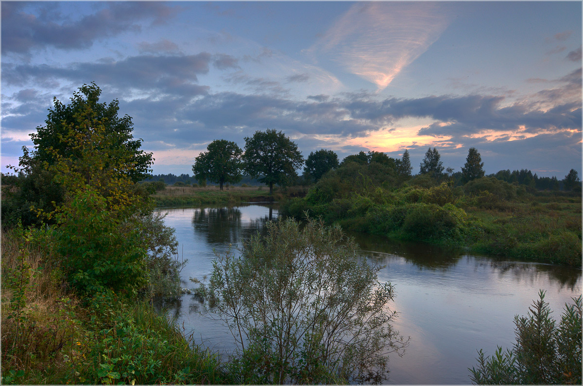 photo "***" tags: , autumn, river, sunset, Шерна