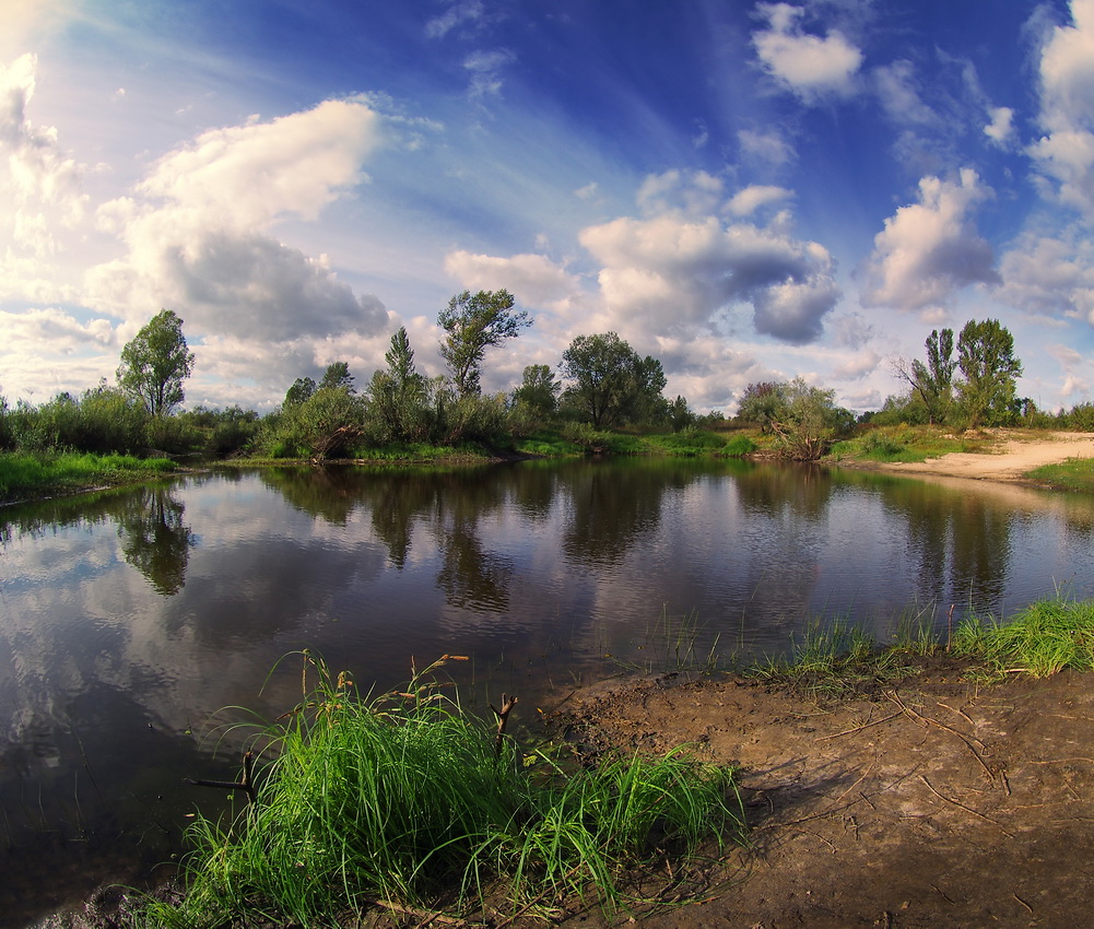 photo "***" tags: landscape, lake, sky, sun