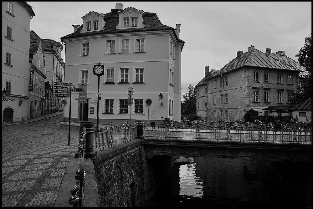 фото "Кампа  и Чертовка" метки: черно-белые, Prag, Praha, Прага