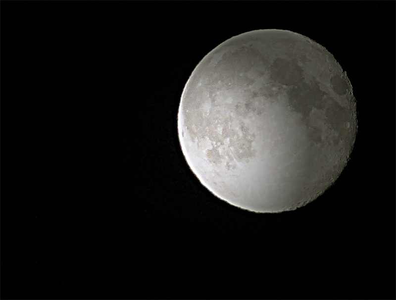 photo "Lunar orange" tags: black&white, Moon, night, sky, звезды, лунные кратеры, лунные меридианы