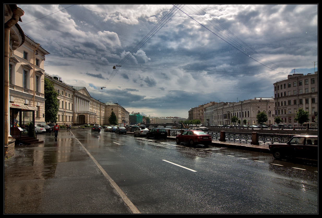 фото "Быстрый ливень над Питером" метки: пейзаж, архитектура, 