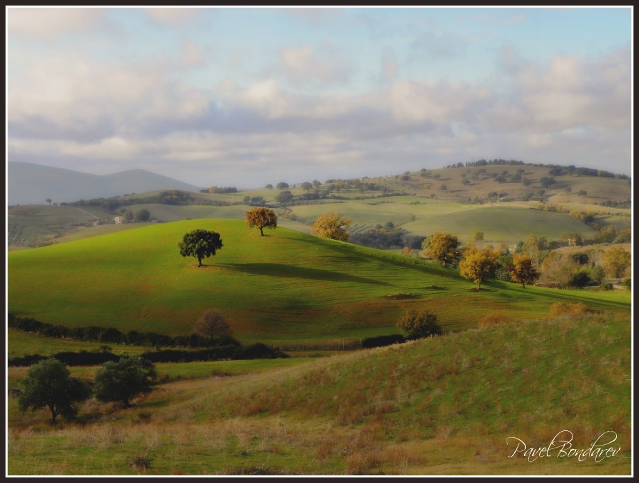 фото "Холмы Мареммы \ Maremma Hills" метки: пейзаж, природа, Европа, Италия, Тоскана, осень