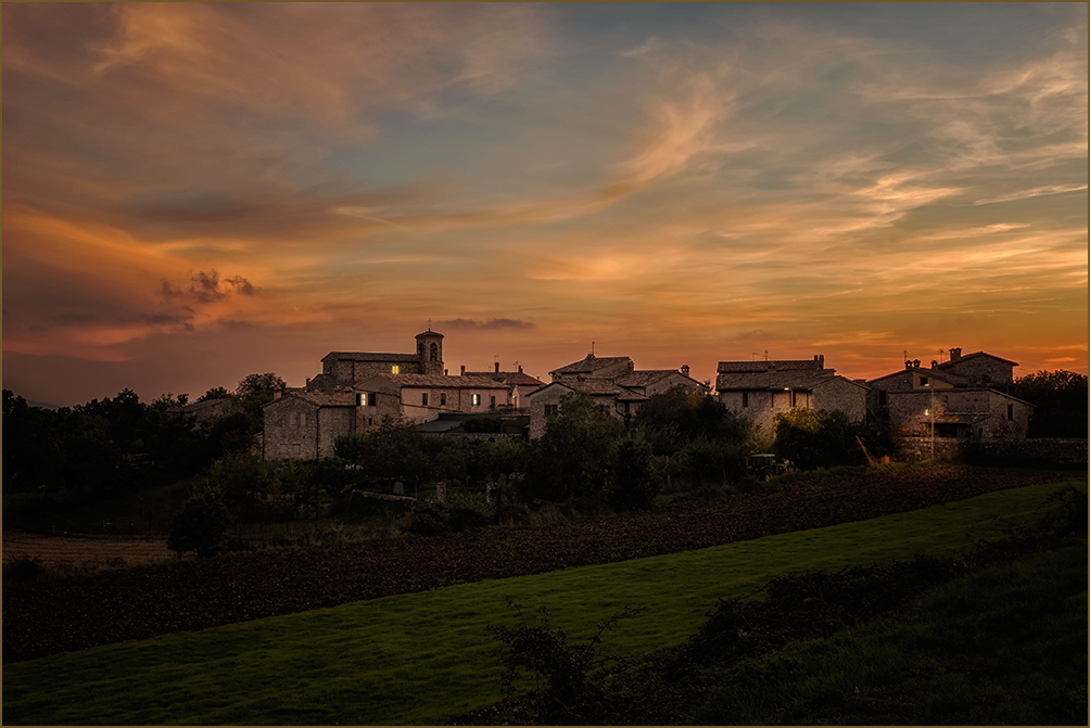 photo "Evening" tags: landscape, Umbria, sunset
