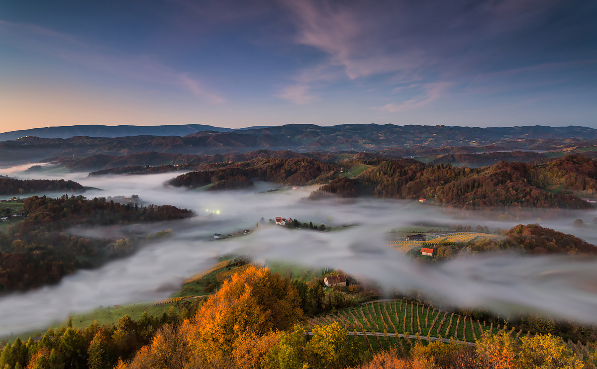 фото "River of mist" метки: пейзаж, природа, Slovenia, fog, mist, morning, surnise, view