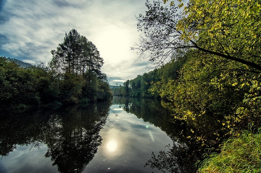 фото "***" метки: пейзаж, путешествия, природа, Нижний Тагил, вода, лес, облака, осень