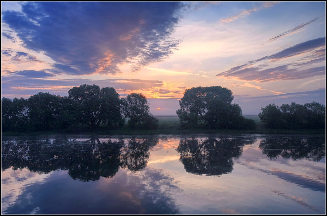 photo "Dawn on the Oka-river" tags: landscape, nature, 