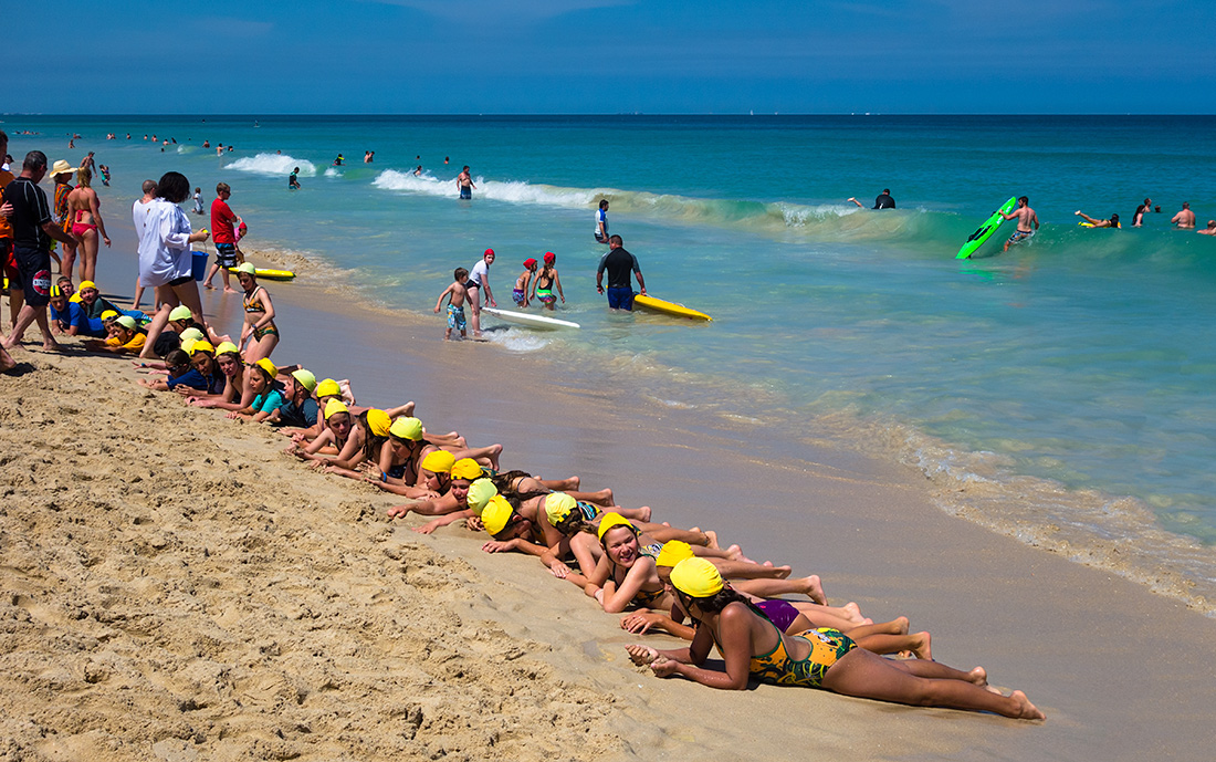 photo "Surfing School" tags: reporting, sport, blue, children, ocean, sea, sky, surfing
