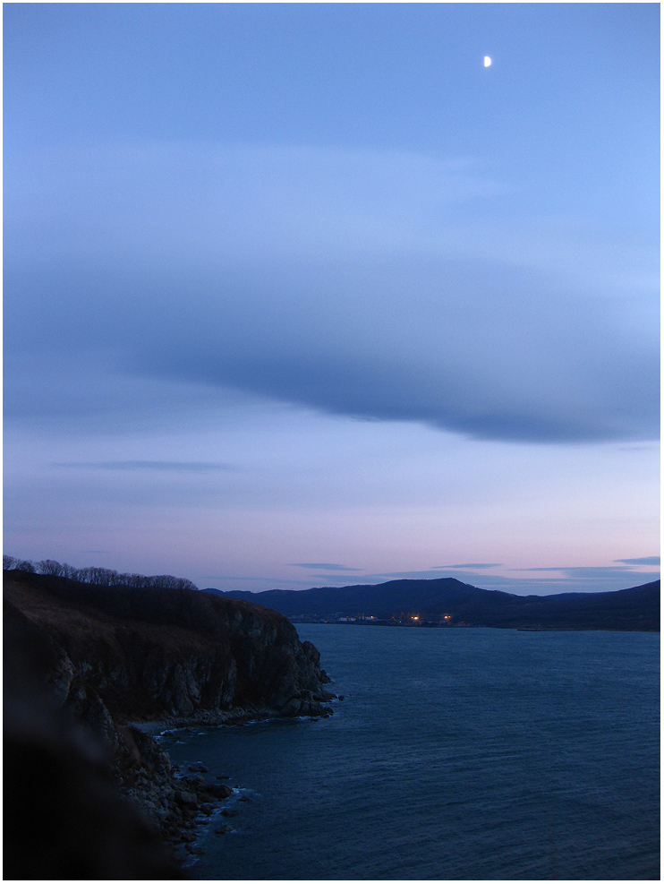 photo "Bay Wrangell." tags: landscape, travel, bay, clouds, evening, sea, sunset, Врангель