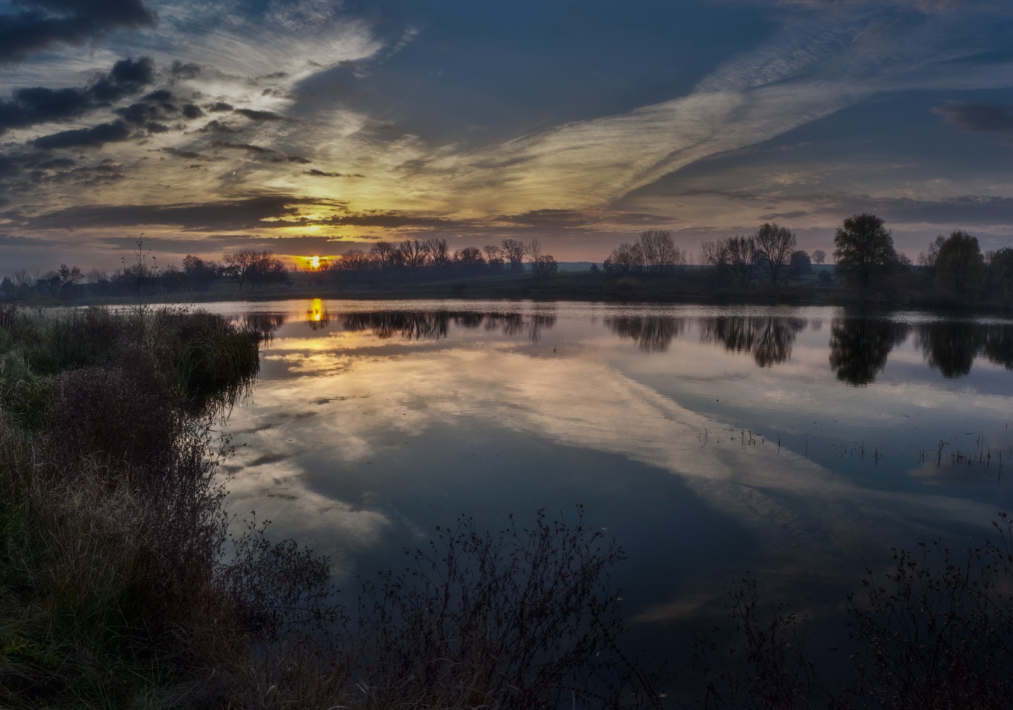 photo "And the sun came up! .." tags: landscape, panoramic, autumn, lake, morning, Восход