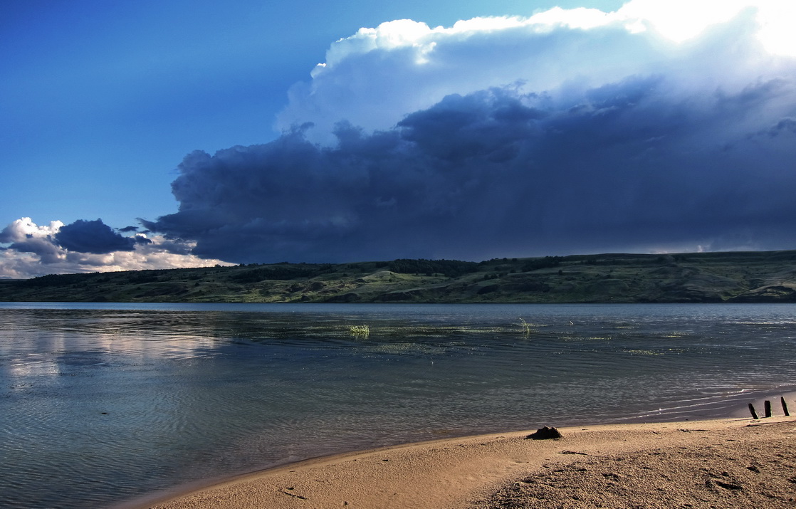 фото "Перед бурей" метки: пейзаж, вода, волга, лето, облака