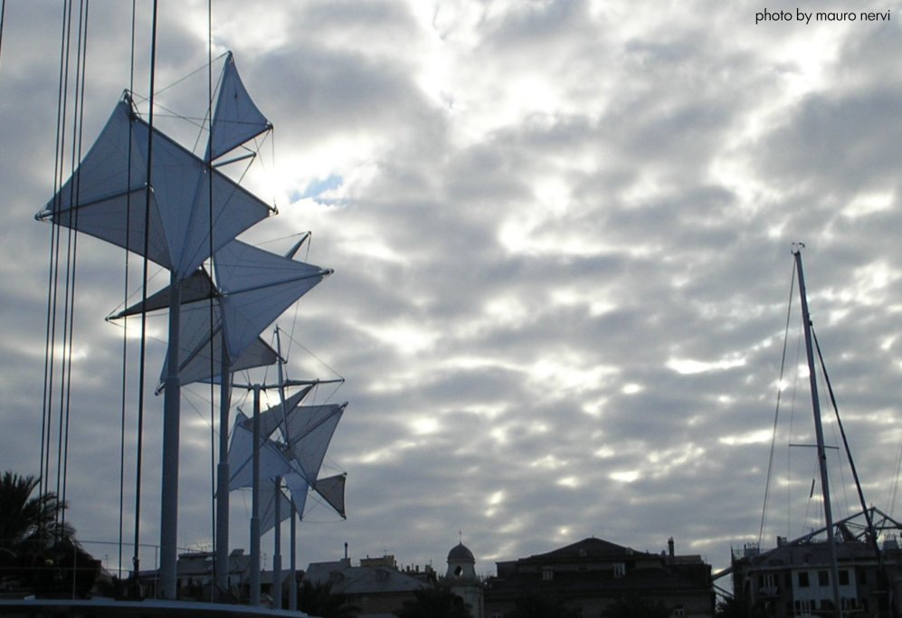 photo "Genoa, old port, the sails, project by Renzo Piano" tags: reporting, 