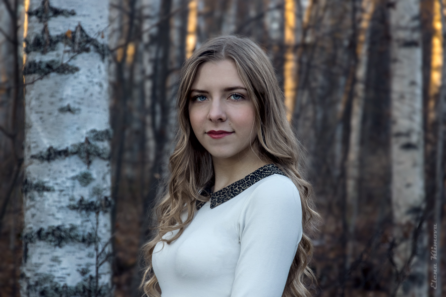 photo "***" tags: portrait, genre, autumn, forest, girl, Берёза, молодость