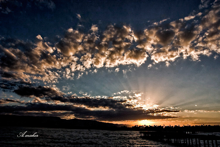 фото "At sun set on the beach" метки: пейзаж, 