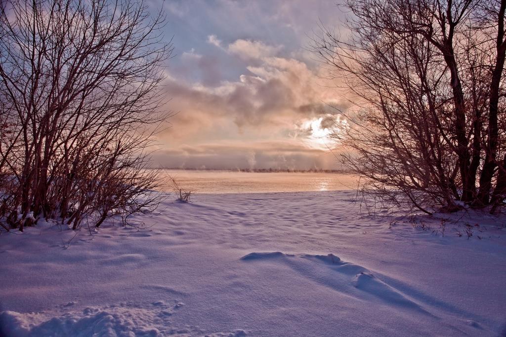 photo "***" tags: landscape, city, nature, clouds, sky, sun, water, winter, волга