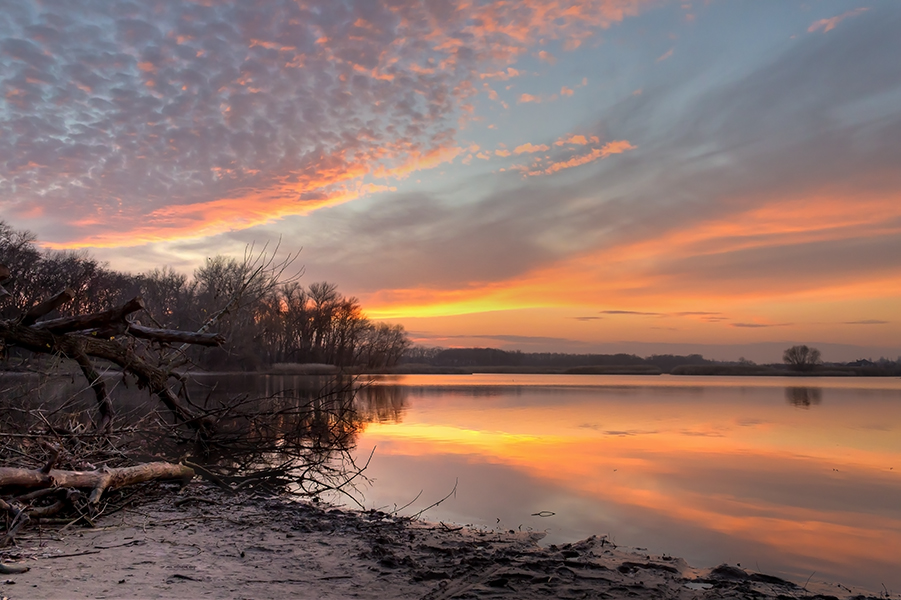 photo "***" tags: landscape, Dnieper, Ukraine, clouds, gulf, sky, sunset, Запорожье