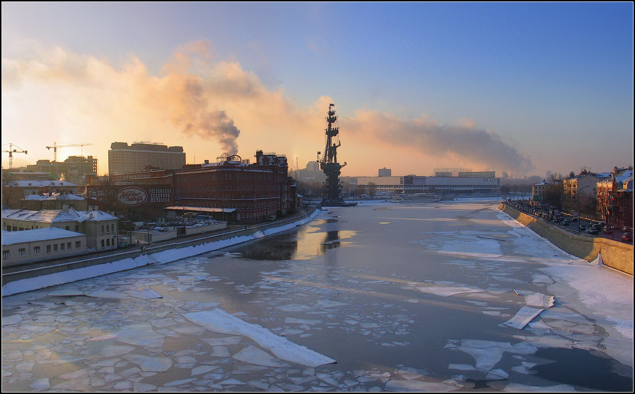 фото "зимнее утро" метки: город, архитектура, панорама, 