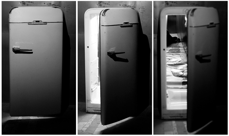 photo "The story of a fridge. Triptych." tags: misc., black&white, 