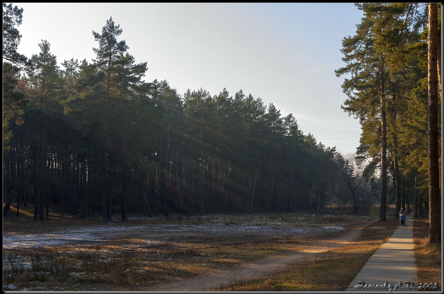 фото "Осенний пейзаж." метки: пейзаж, путешествия, природа, Европа, дорога, лес, осень