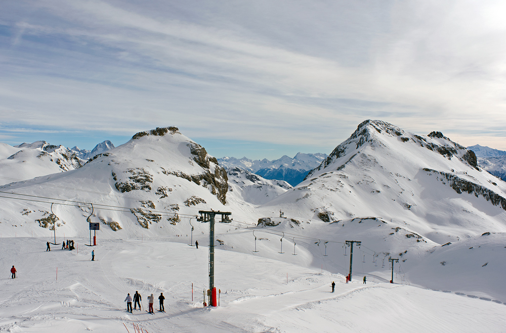 photo "Skiing in the Alps" tags: landscape, sport, 