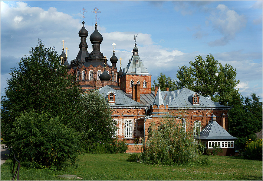 photo "***" tags: architecture, landscape, travel, summer, Калужская обл., Шамордино, монастыри