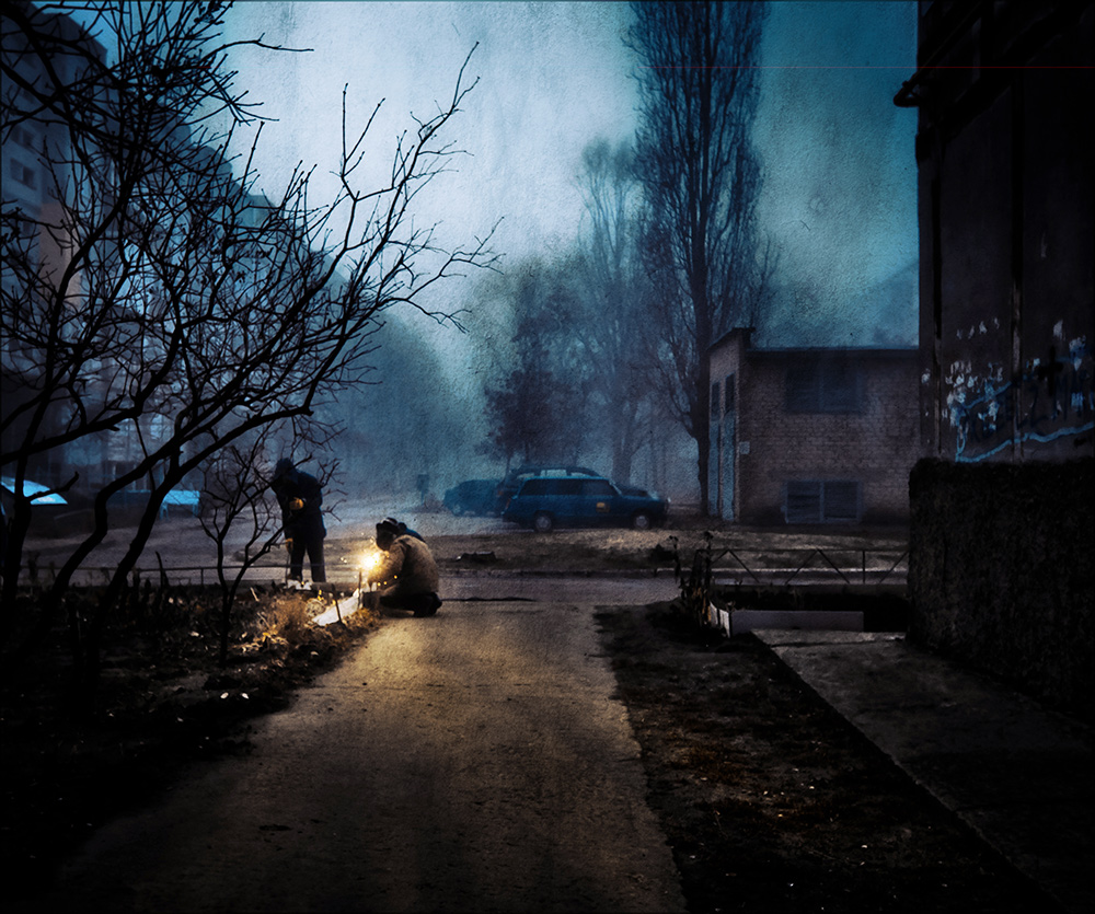photo "The mystery of arc welding" tags: street, 