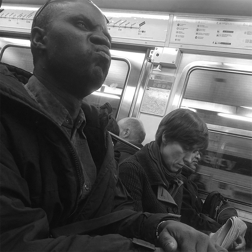 photo "Discontented passenger" tags: genre, black&white, 