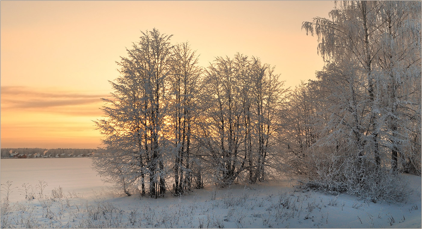 photo "***" tags: landscape, hoarfrost, snow, sunset, winter