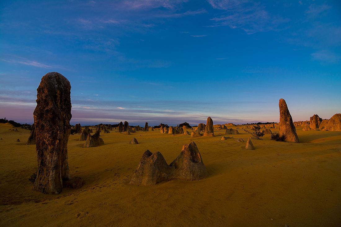 photo "***" tags: landscape, blue, clouds, desert, evening, pinnacles, rocks, sky, sunset