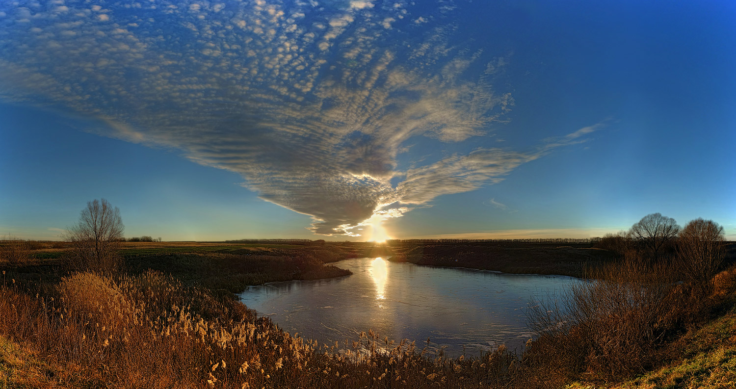 photo "***" tags: landscape, clouds, lake, ноябрь