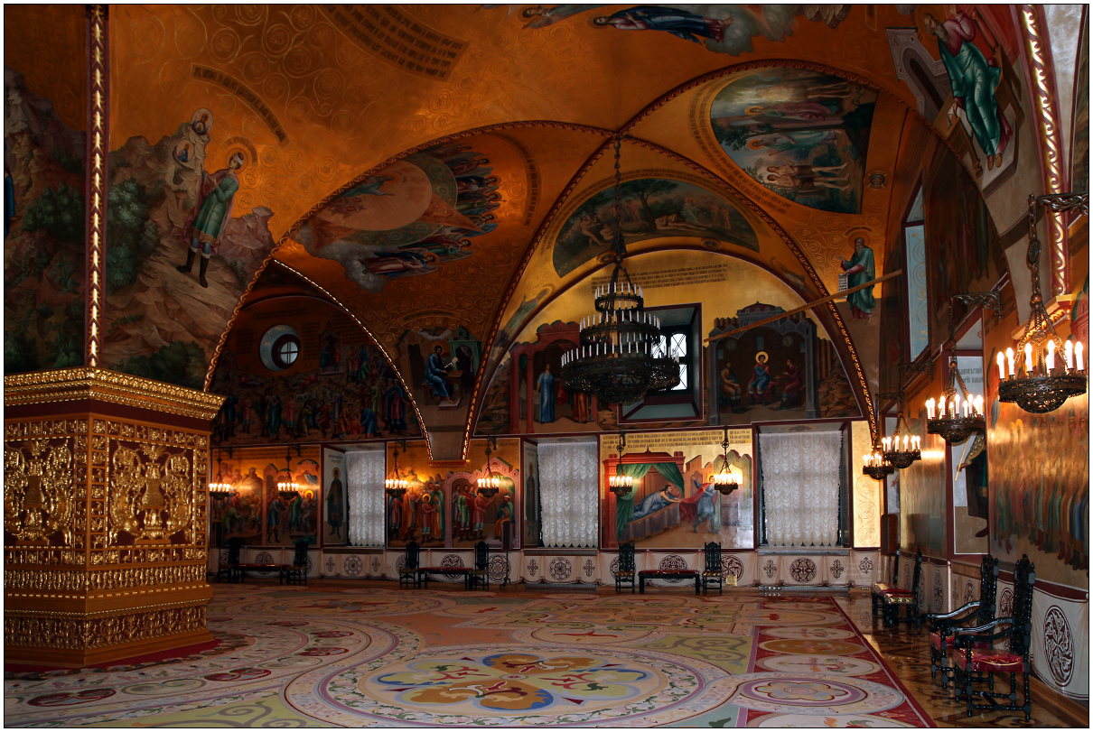фото "Грановитая палата Большого Кремлёвского дворца" метки: архитектура, интерьер, Кремль