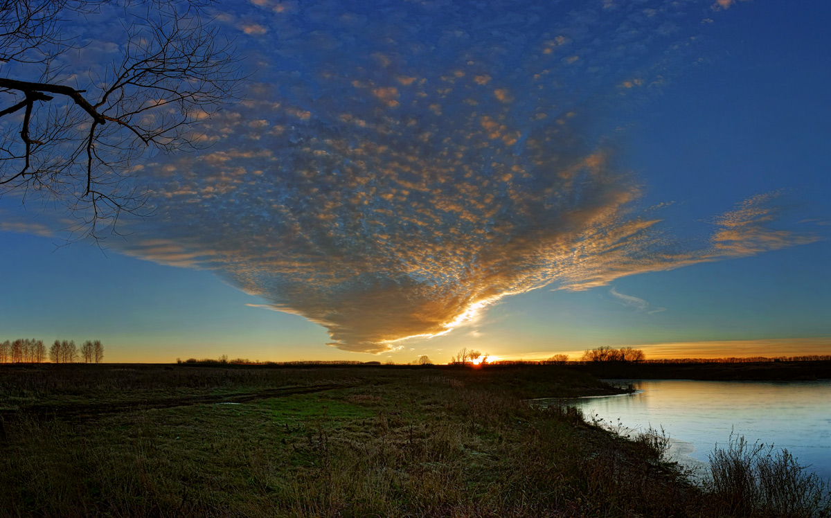 photo "***" tags: landscape, clouds, lake, ноябрь