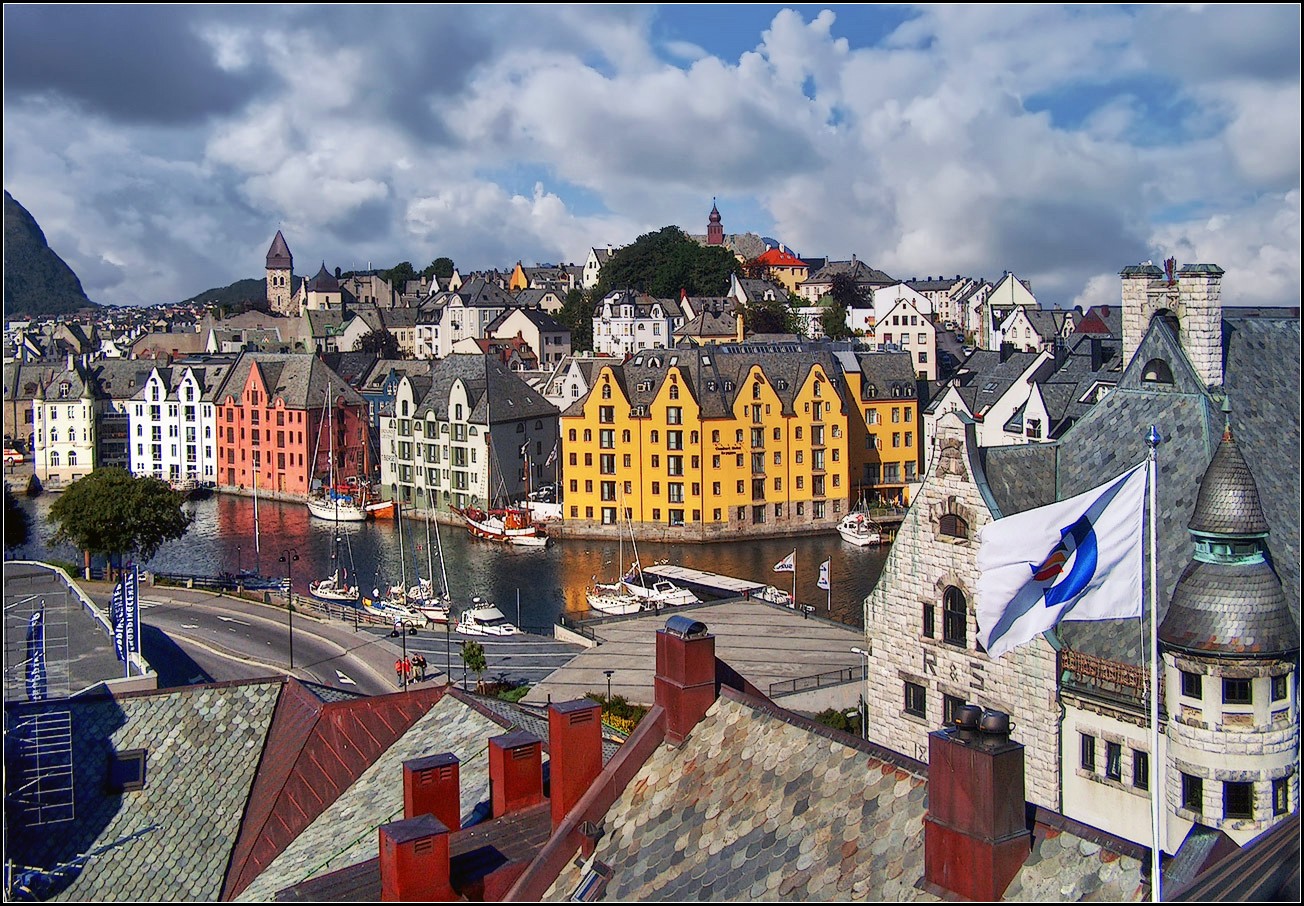 фото "Норвегия. Алесунд" метки: город, архитектура, путешествия, 