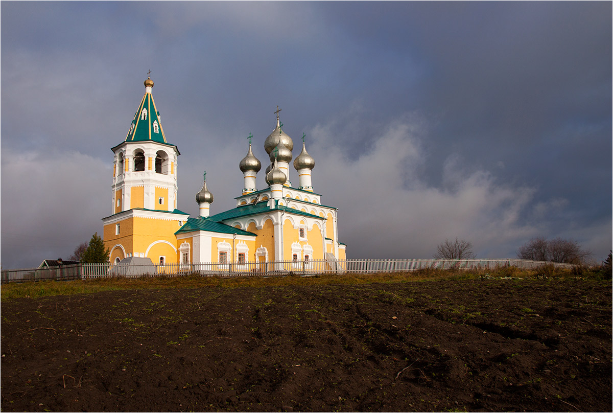 фото "Воскресенская церковь в с.Матигоры Архангельской обл." метки: архитектура, пейзаж, путешествия, 